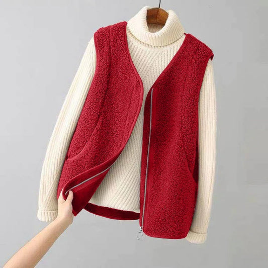 Women's Cosy Fleece Zip-Up Vest