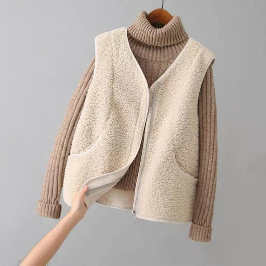 Women's Cosy Fleece Zip-Up Vest
