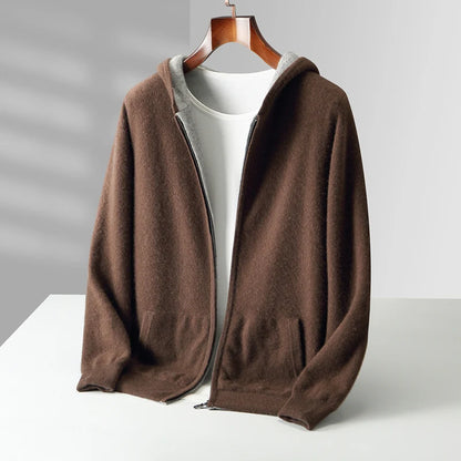 Men's Reversible Two Tone Hooded Jumper