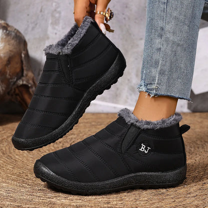 Women's Plush-Lined Winter Ankle Boots