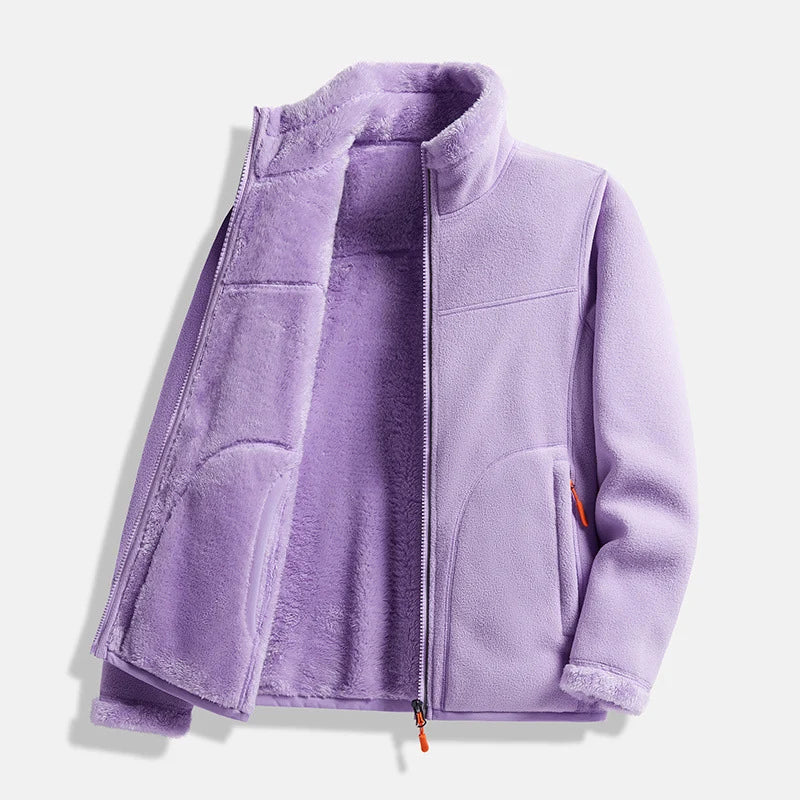 Women's Double-Layer Fleece Zip Jacket