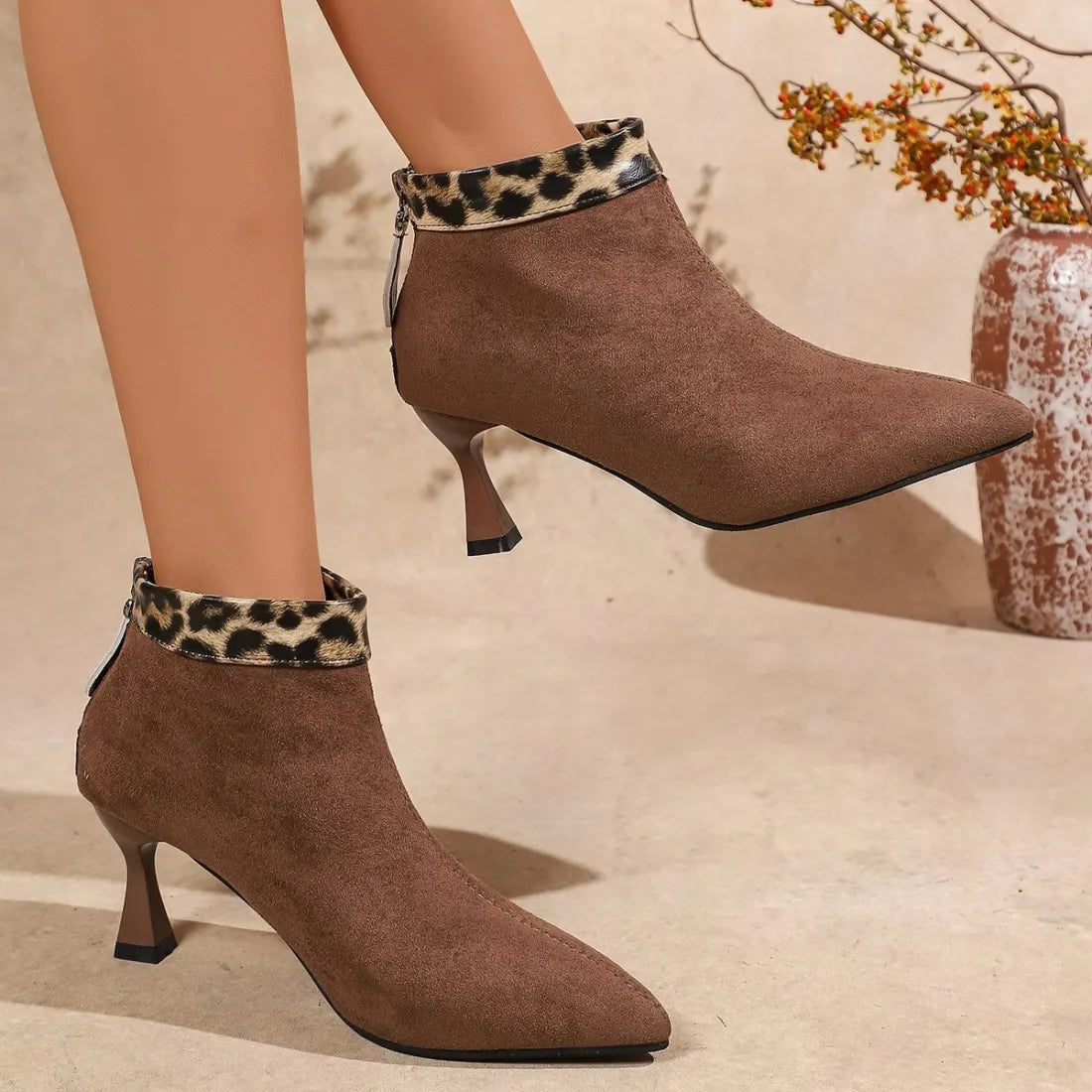 Women's Pointed Toe Stiletto Ankle Boots