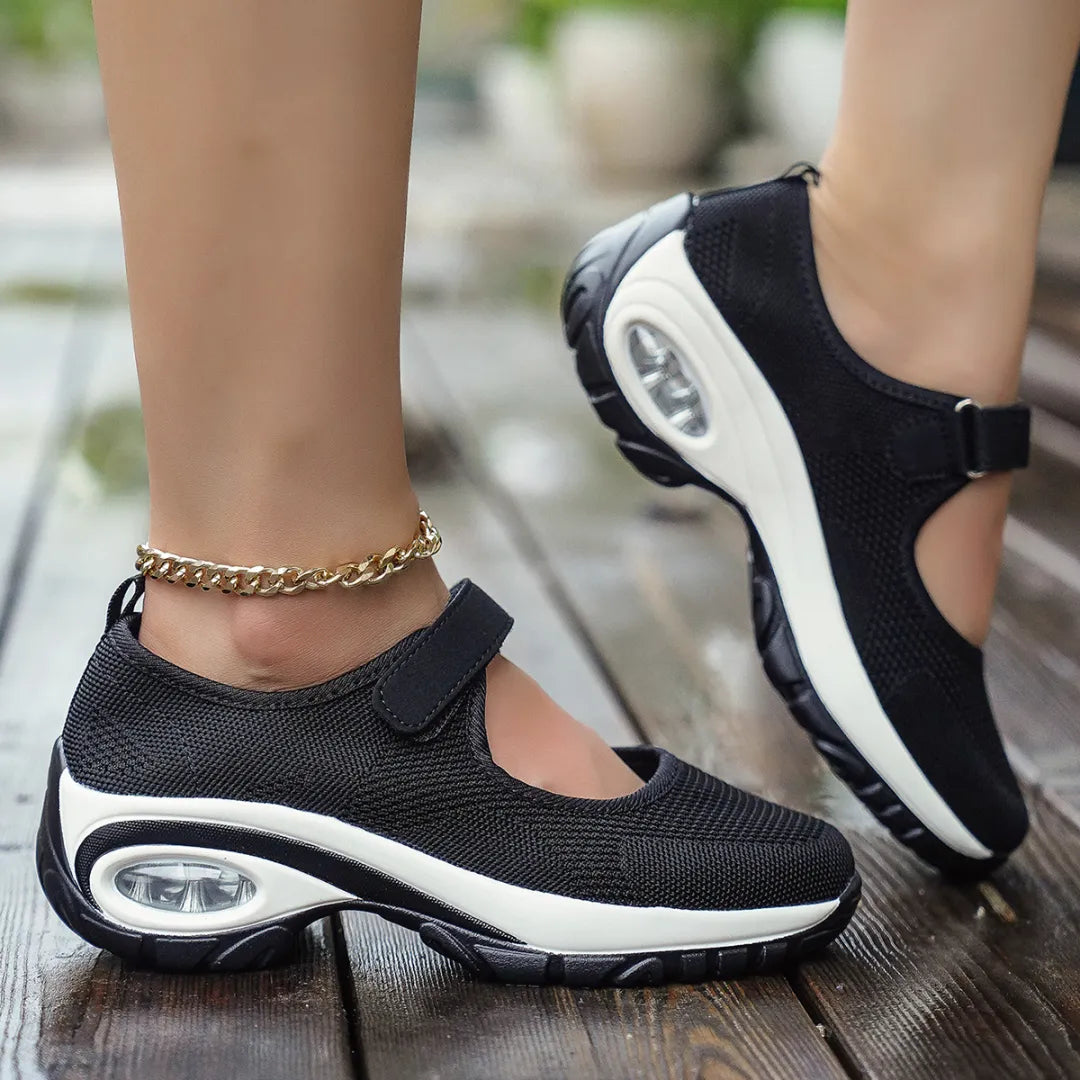 Women's Air-Cushioned Mary Jane Walking Shoes