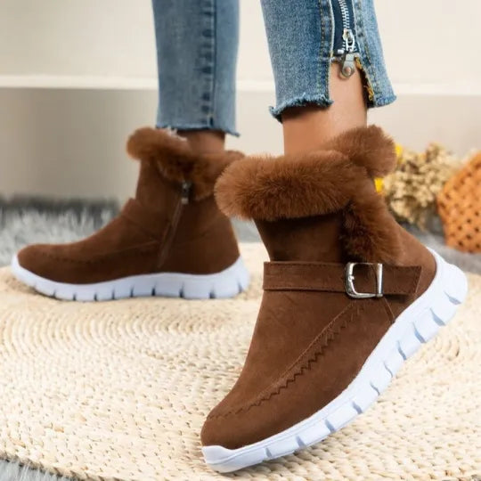 Women's Plush-Lined Platform Winter Boots
