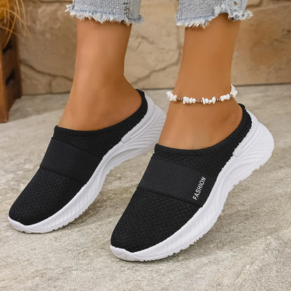 Women's Mesh Platform Slip-On Trainers