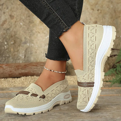 Women's Casual Knit Slip-On Loafers