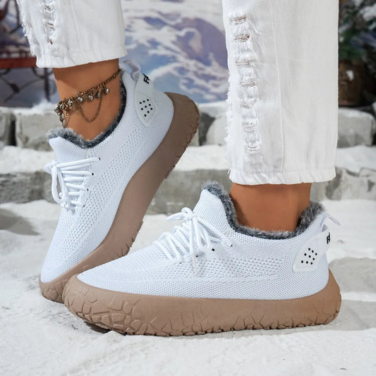Women's Cosy Knit Fleece-Lined Trainers