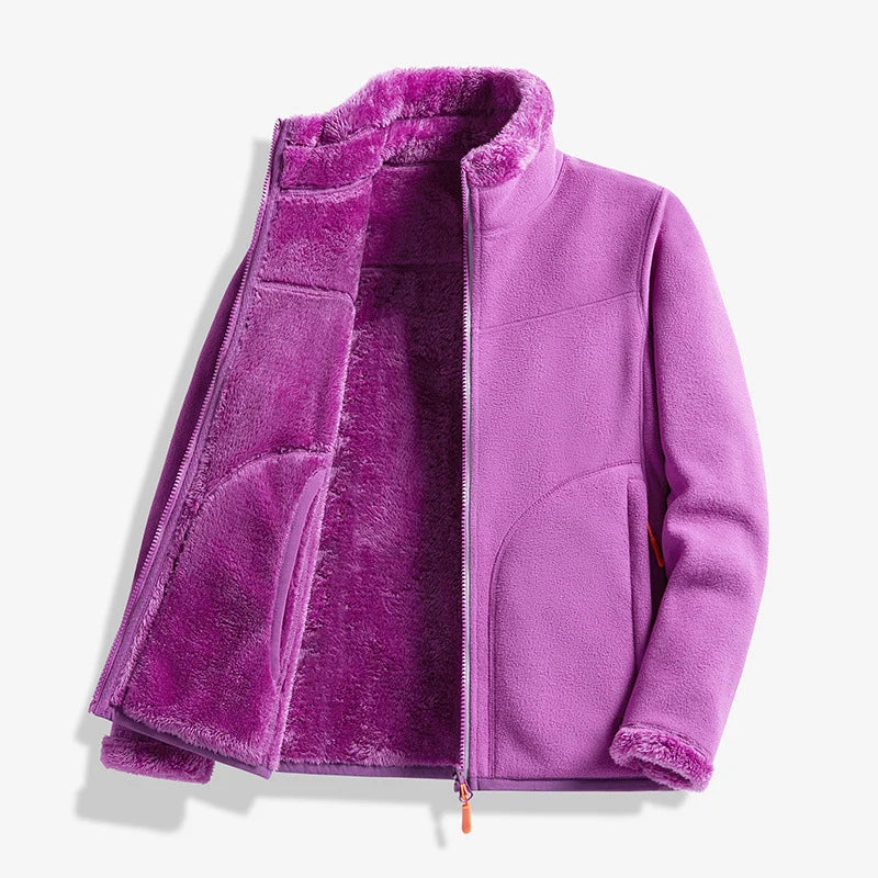 Women's Double-Layer Fleece Zip Jacket