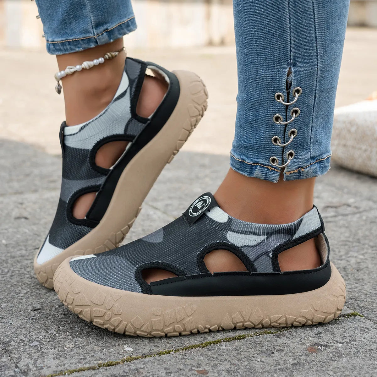 Women's Lightweight Wedge Slip-On Shoes