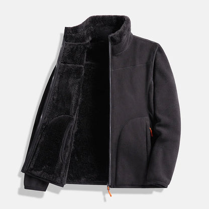 Men's Double-Layer Fleece Zip Jacket