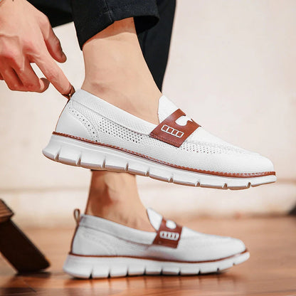 Men's Mesh Penny Loafers