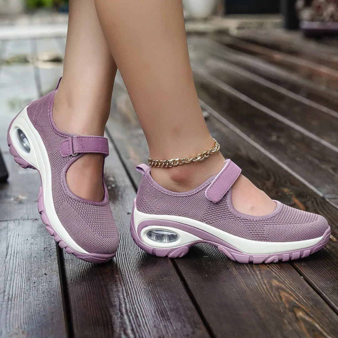 Women's Air-Cushioned Mary Jane Walking Shoes