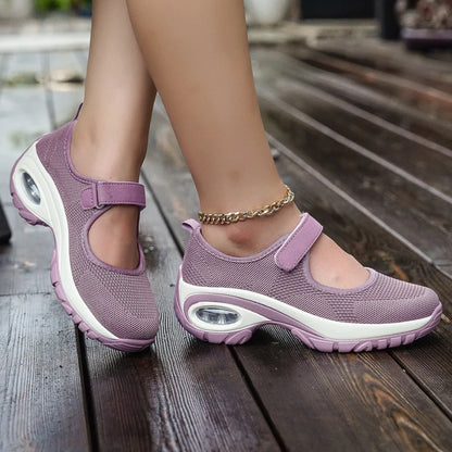 Women's Air-Cushioned Mary Jane Walking Shoes