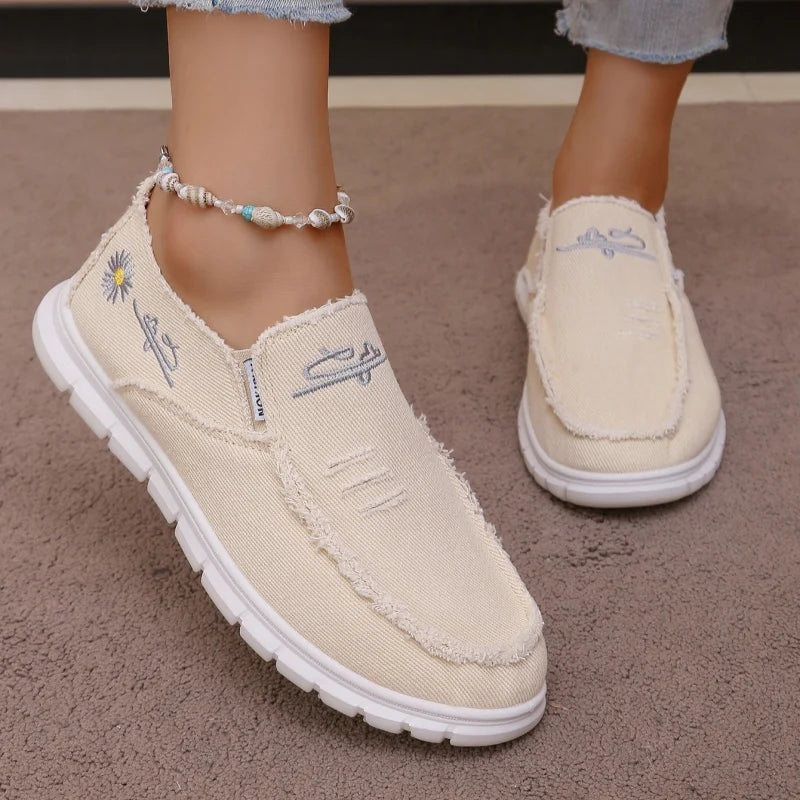 Women's Casual Canvas Slip-On Shoes