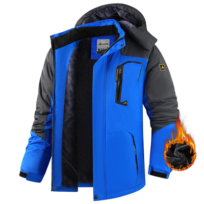 Men's Fleece Lined Hooded Outdoor Jacket