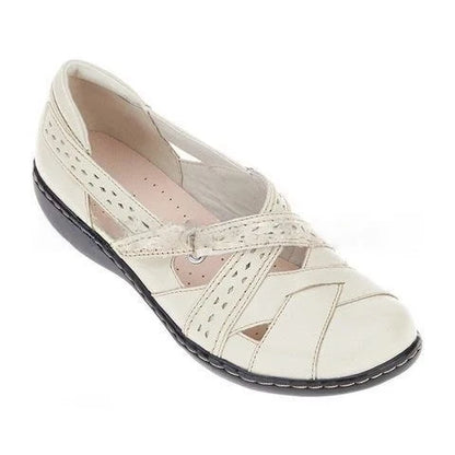 Women's Cutout Slip On Flat Shoes