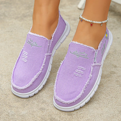 Women's Casual Canvas Slip-On Shoes