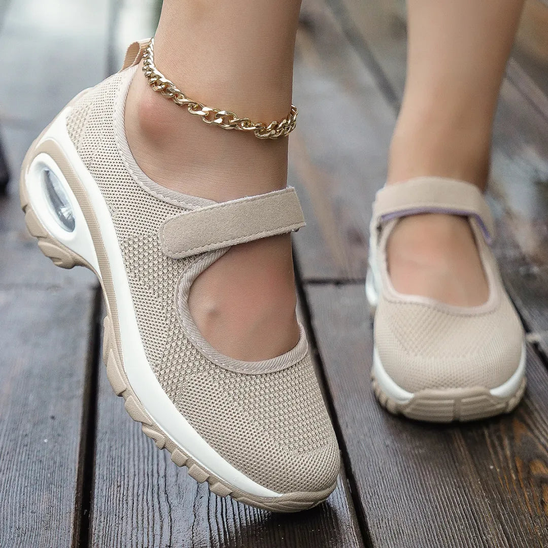 Women's Air-Cushioned Mary Jane Walking Shoes