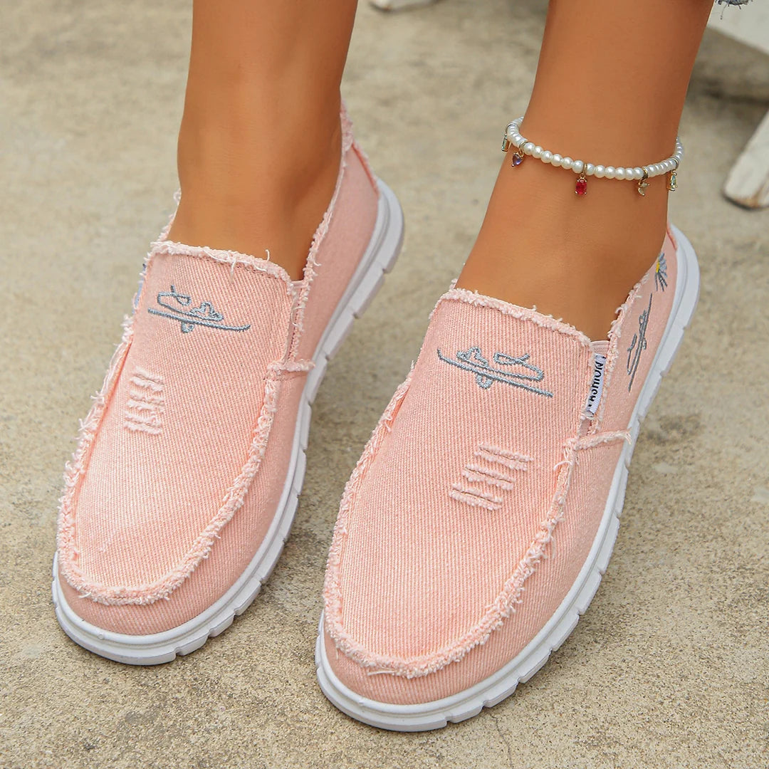 Women's Casual Canvas Slip-On Shoes