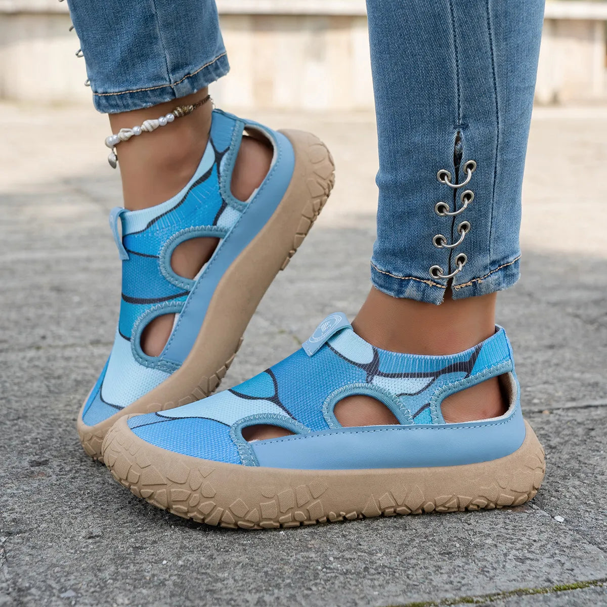 Women's Lightweight Wedge Slip-On Shoes