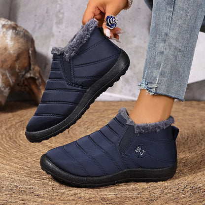Women's Plush-Lined Winter Ankle Boots
