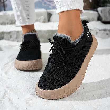 Women's Cosy Knit Fleece-Lined Trainers