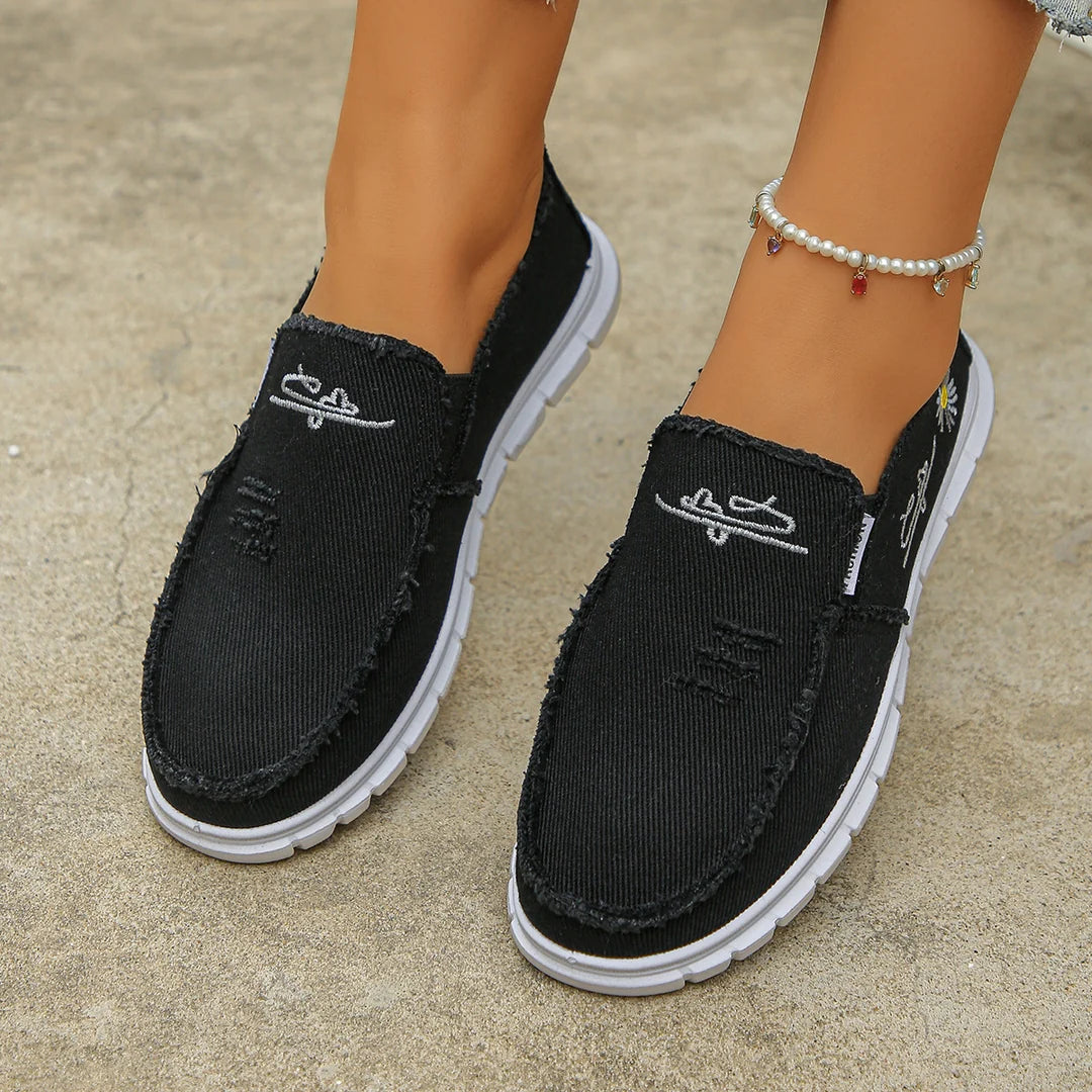 Women's Casual Canvas Slip-On Shoes