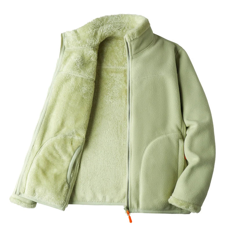 Women's Double-Layer Fleece Zip Jacket