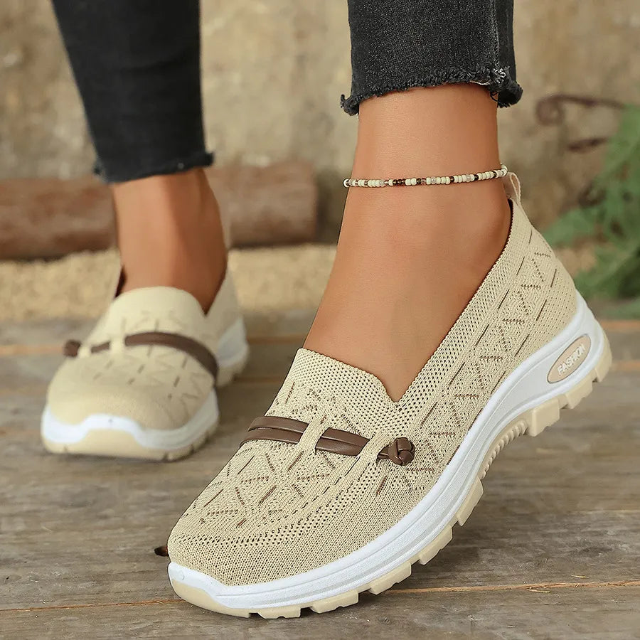 Women's Casual Knit Slip-On Loafers