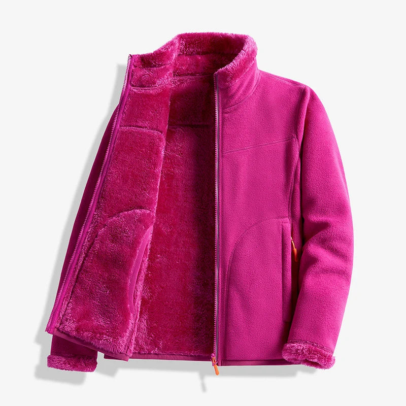 Women's Double-Layer Fleece Zip Jacket