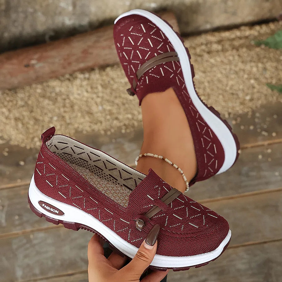 Women's Casual Knit Slip-On Loafers