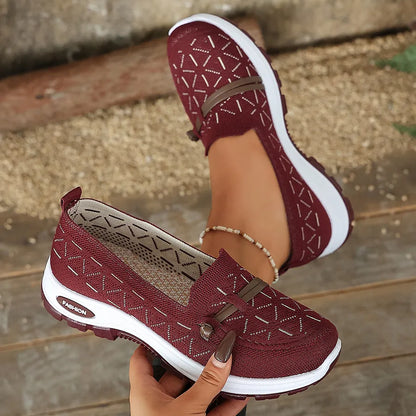 Women's Casual Knit Slip-On Loafers