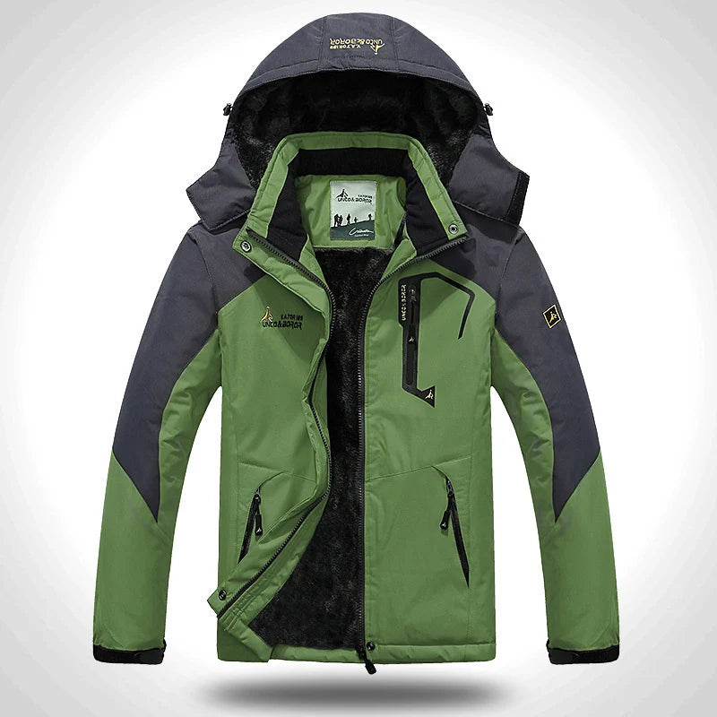 Men's Fleece Lined Hooded Outdoor Jacket