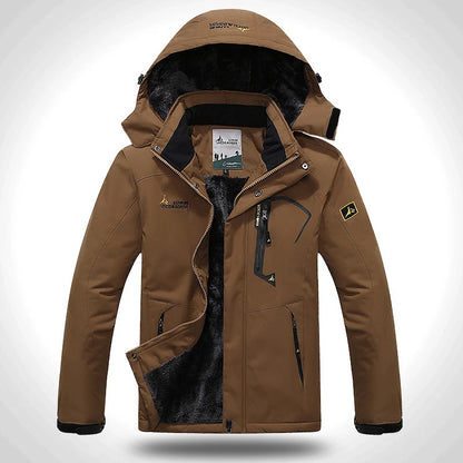 Men's Fleece Lined Hooded Outdoor Jacket