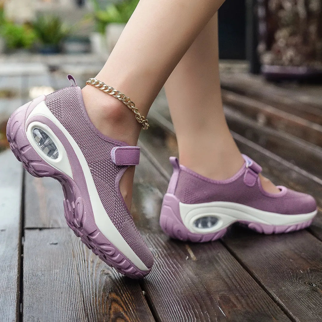 Women's Air-Cushioned Mary Jane Walking Shoes