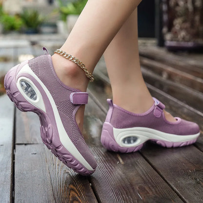 Women's Air-Cushioned Mary Jane Walking Shoes
