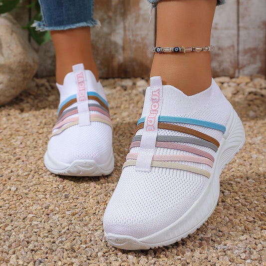 Women's Lightweight Knit Slip-On Trainers