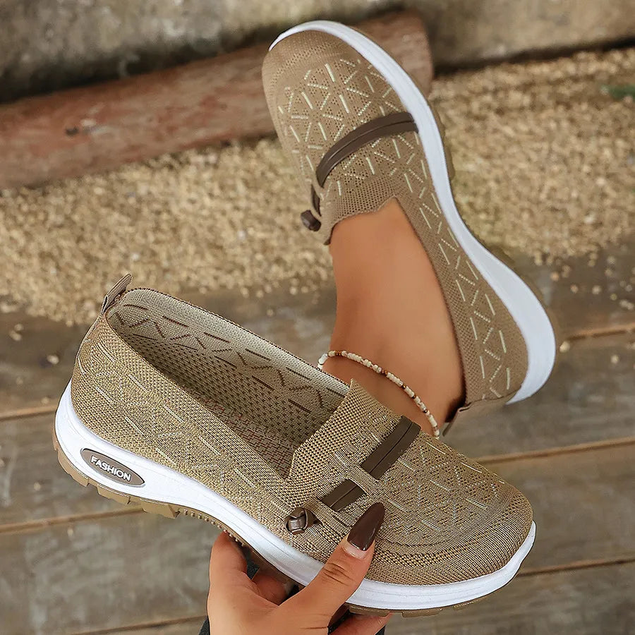 Women's Casual Knit Slip-On Loafers
