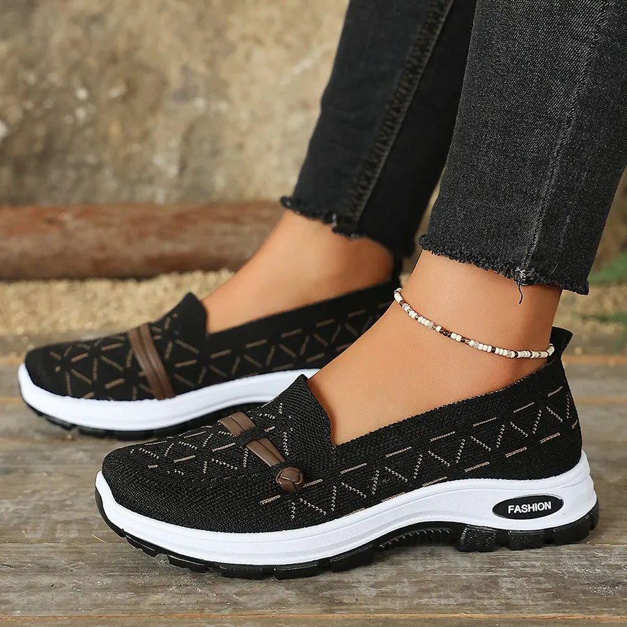 Women's Casual Knit Slip-On Loafers