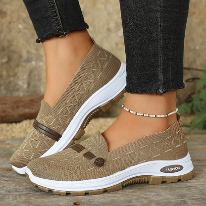 Women's Casual Knit Slip-On Loafers
