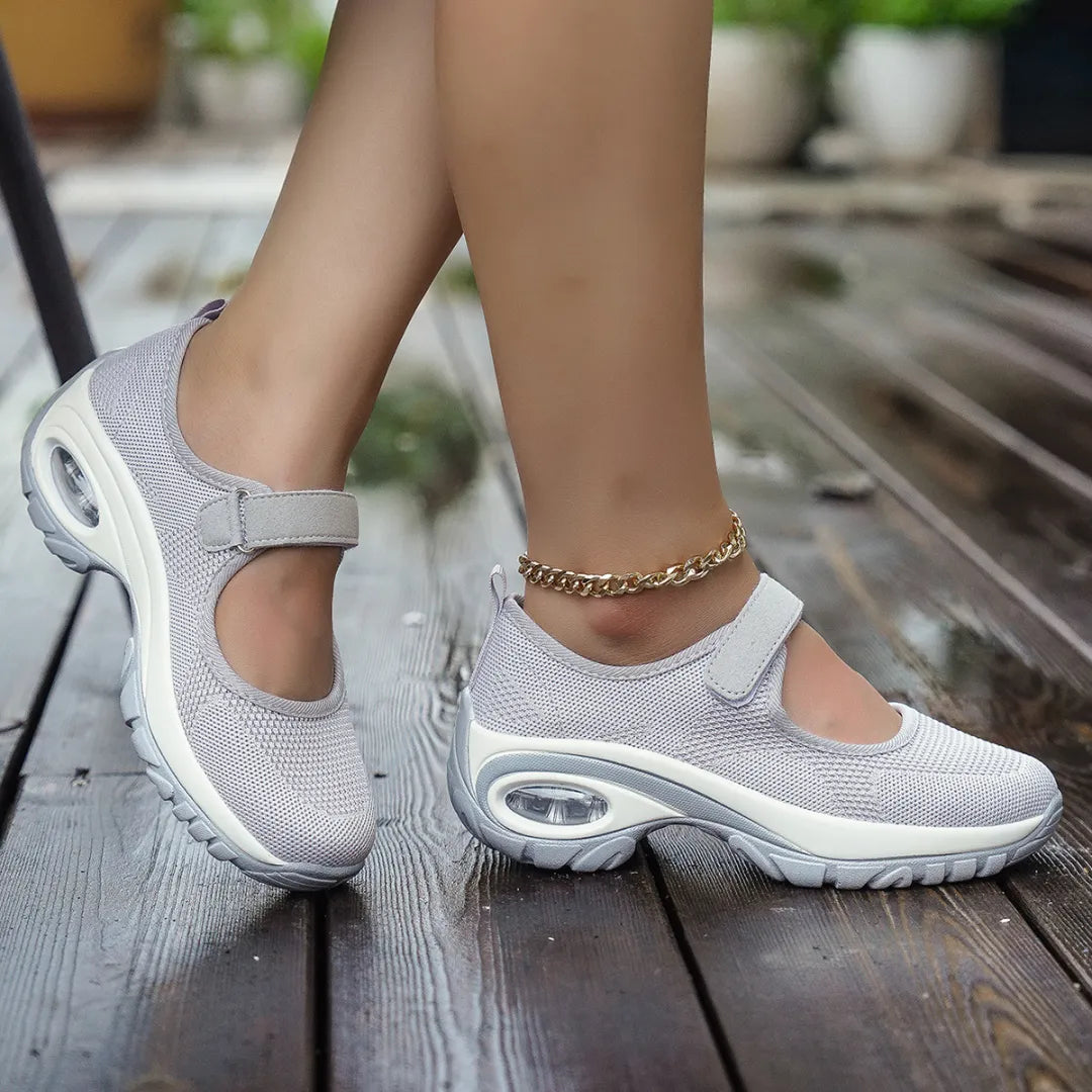 Women's Air-Cushioned Mary Jane Walking Shoes