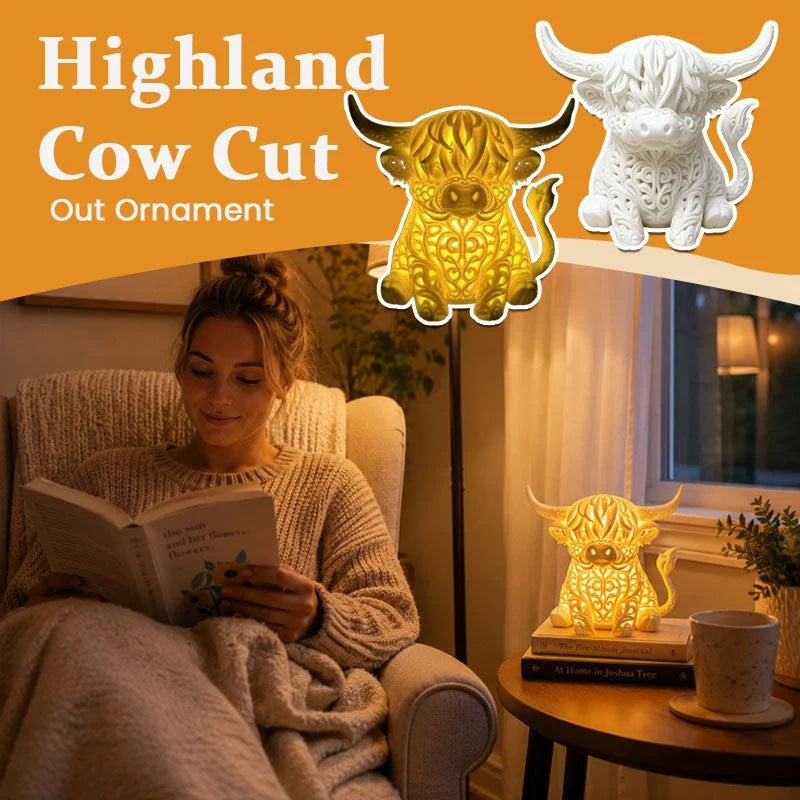 Decorative Highland Cow Night Light