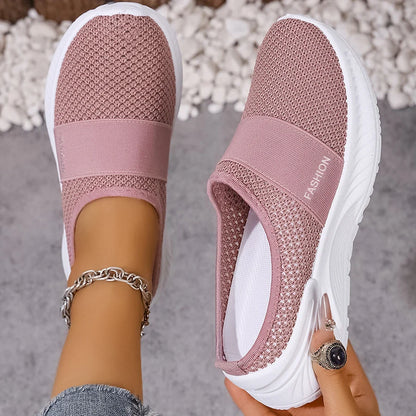 Women's Mesh Platform Slip-On Trainers