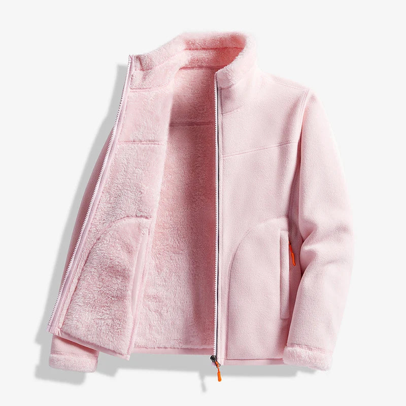 Women's Double-Layer Fleece Zip Jacket