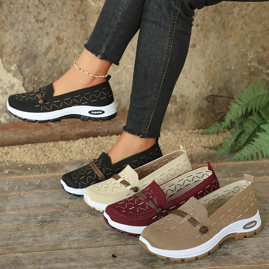 Women's Casual Knit Slip-On Loafers