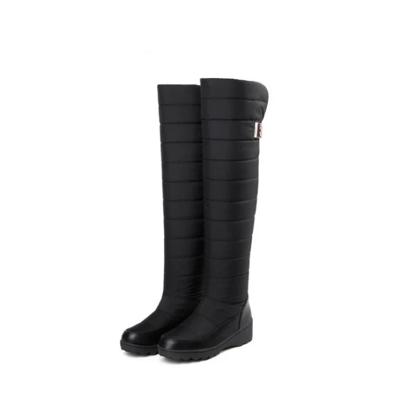 Women's Quilted Pull On Tall Boots