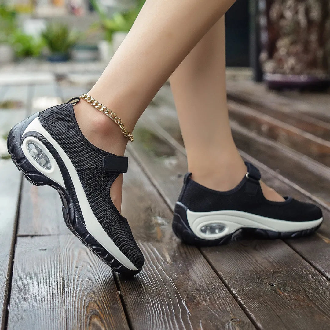 Women's Air-Cushioned Mary Jane Walking Shoes