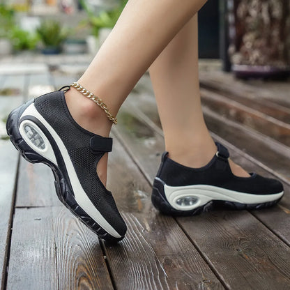 Women's Air-Cushioned Mary Jane Walking Shoes