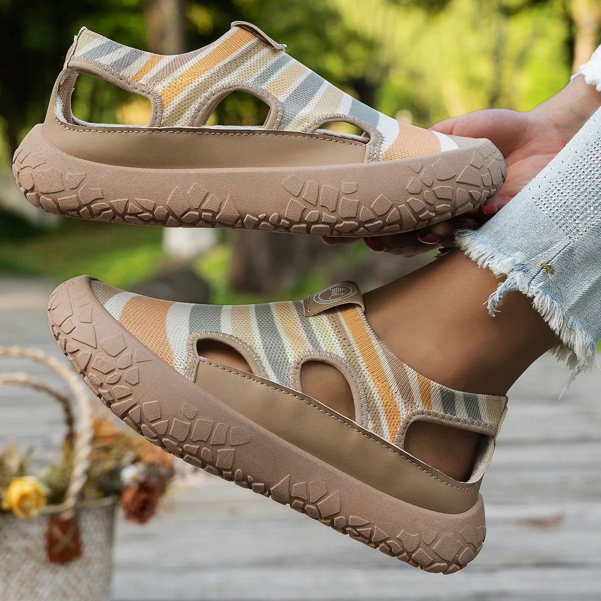 Women's Lightweight Wedge Slip-On Shoes