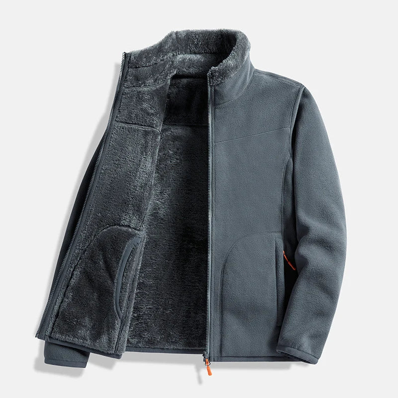 Men's Double-Layer Fleece Zip Jacket